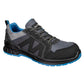 Portwest Composite Lite Voetbescherming Veiligheidschoenen FC23 Composiet Textile & Suede Trainer S1PS SR FO zwart-blauw(BK)