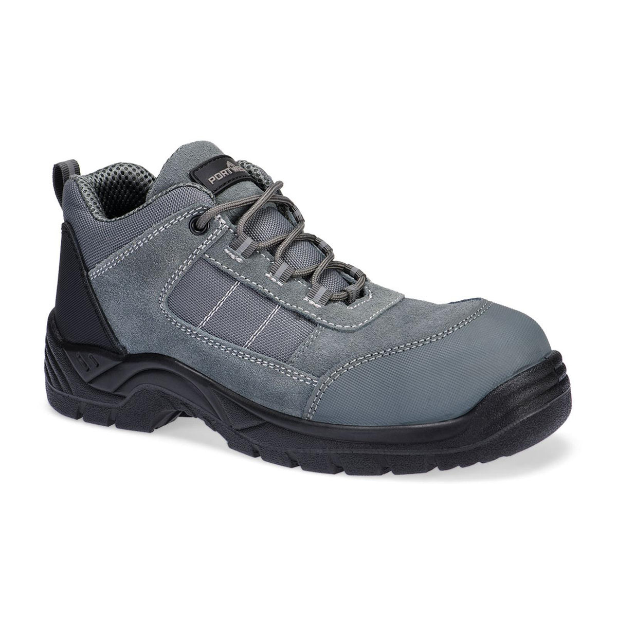 Portwest Composite Lite Voetbescherming Schoen FC24 composiet suède laag S1 SR FO metaalgrijs(MG)