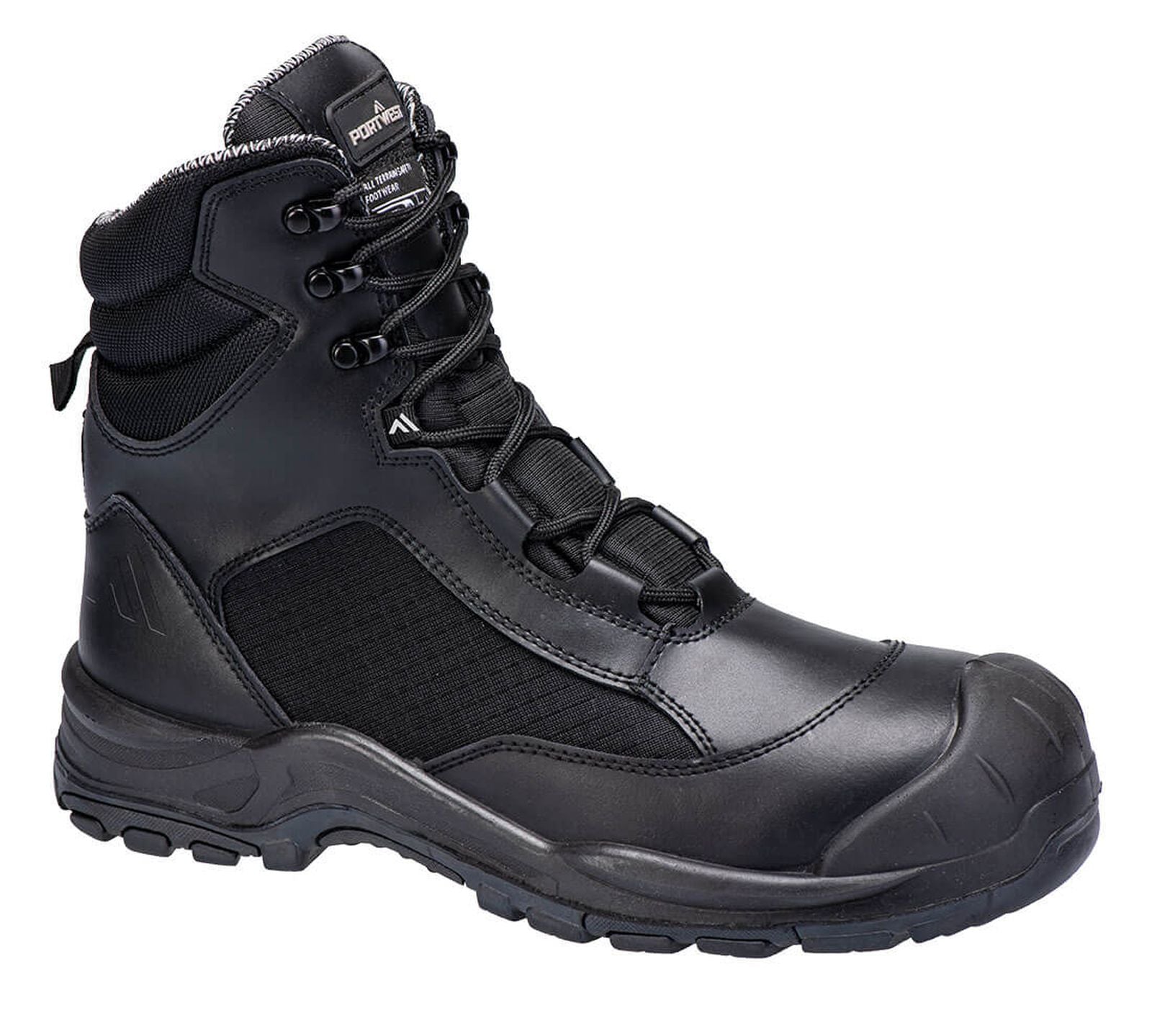 Portwest FX2 Patrol Schoenen FC26 beroeps hoog O7S SR FO SC HRO zwart(BK)