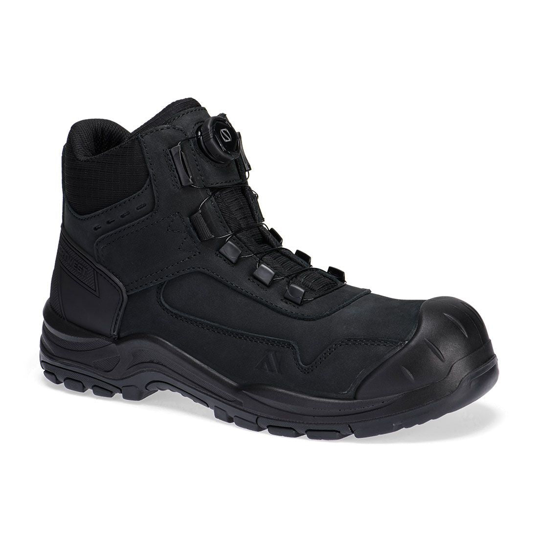 Portwest Draadvetersysteem Voetbescherming Schoen FC39 Staal Nubuck Schoen S3 HRO SR FO SC zwart(BK)