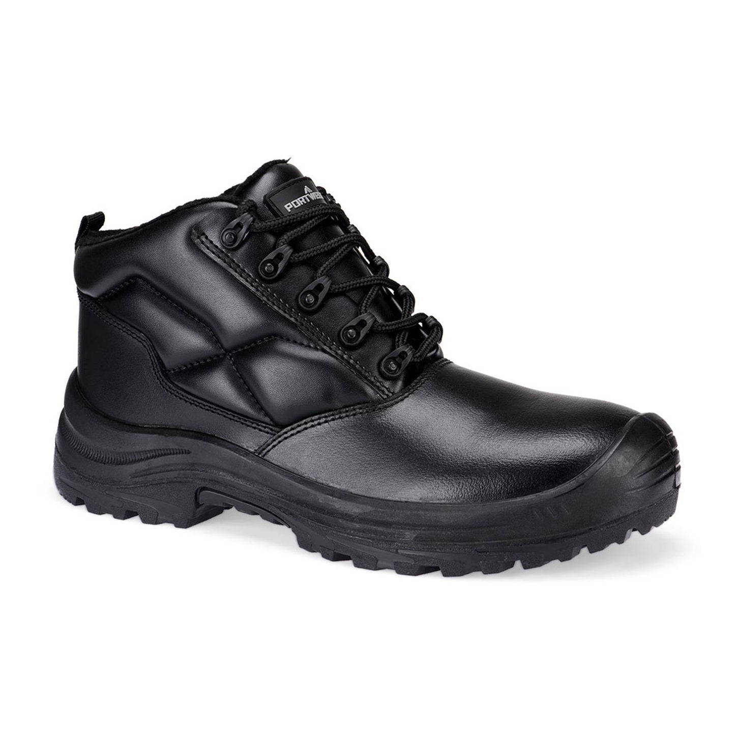 Portwest Composite Lite Voetbescherming Veiligheidsschoen FC71 Composiet lederen winter S3L HRO SR FO SC zwart(BK)