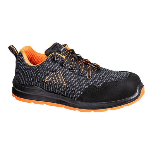 Portwest Composite Lite Voetbescherming Veiligheidsschoen FC72 Composiet Trainer S3S SR FO SR zwart(BK)