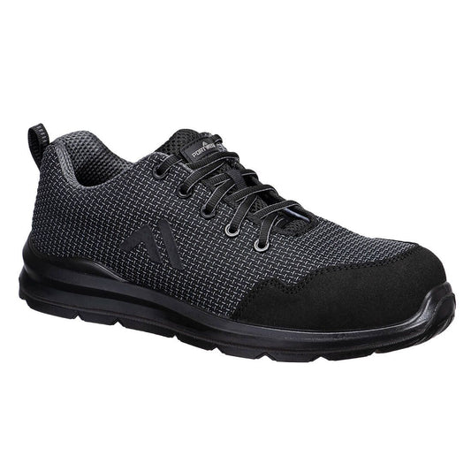 Portwest Composite Lite Voetbescherming Veiligheidschoenen FC72 Composiet trainer S3S SR FO grijs(GR)