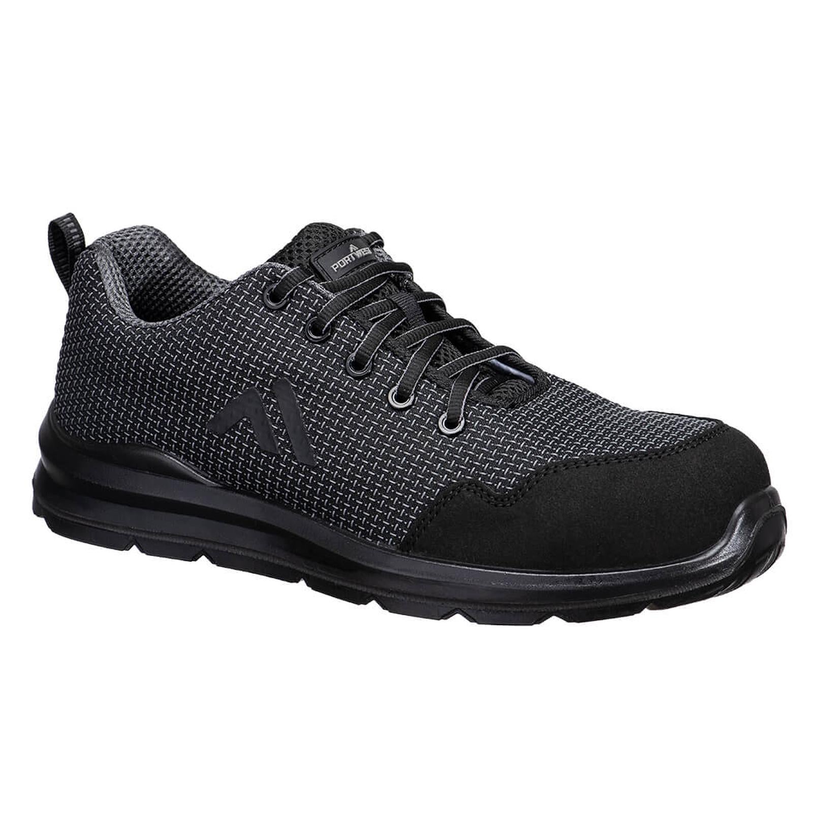 Portwest Composite Lite Voetbescherming Veiligheidschoenen FC72 Composiet trainer S3S SR FO grijs(GR)