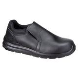 Portwest Composite Lite Voetbescherming Veiligheidschoenen FC80 Samengestelde slip on S3S SR FO zwart(BK)