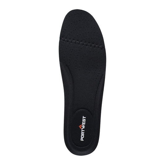 Portwest Accessoires voor Voeten & Schoenen Voetbescherming Inlegzool FC83 Comfort zwart(BK)