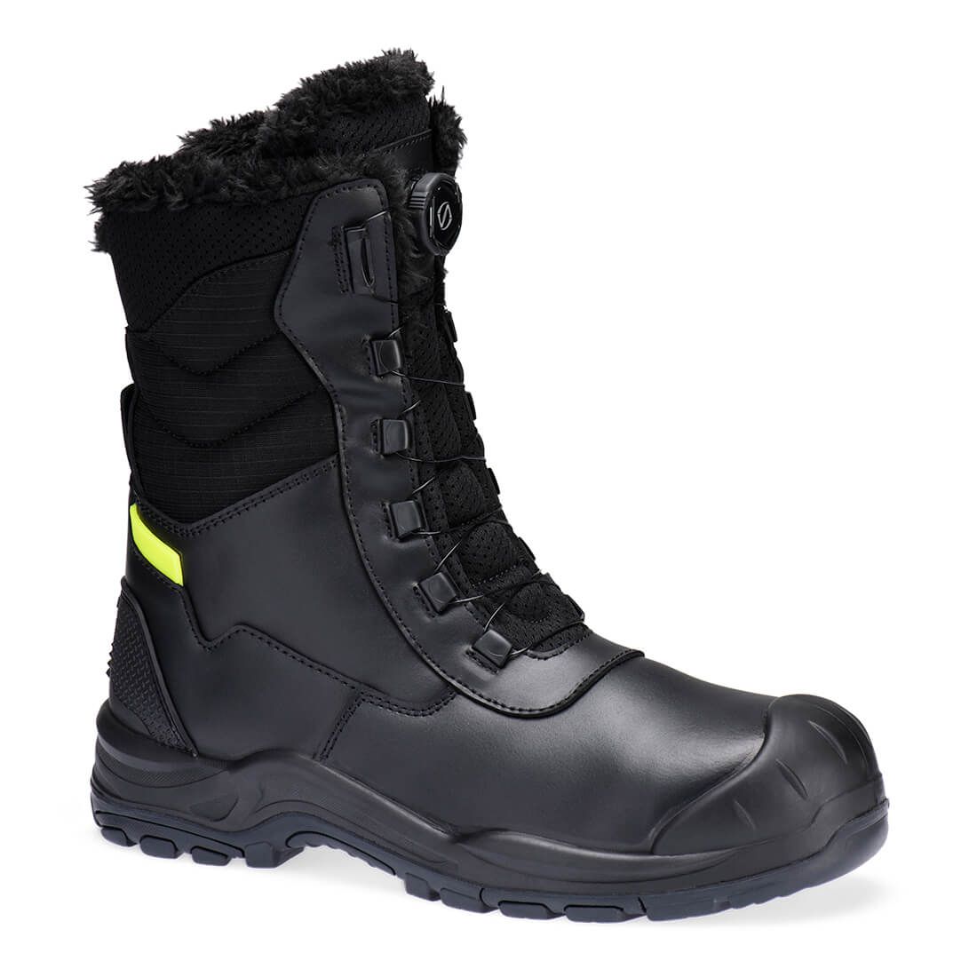 Portwest Draadvetersysteem Voetbescherming Winterschoen FD05 Staal Leder S3L SC HRO CI SR zwart(BK)