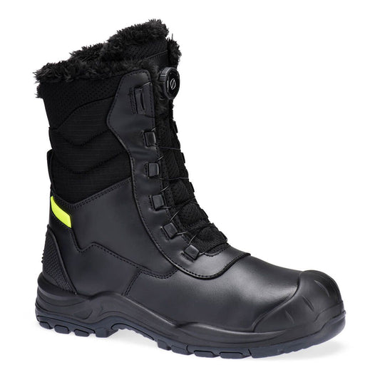 Portwest Draadvetersysteem Voetbescherming Winterschoen FD05 Staal Leder S3L SC HRO CI SR zwart(BK)