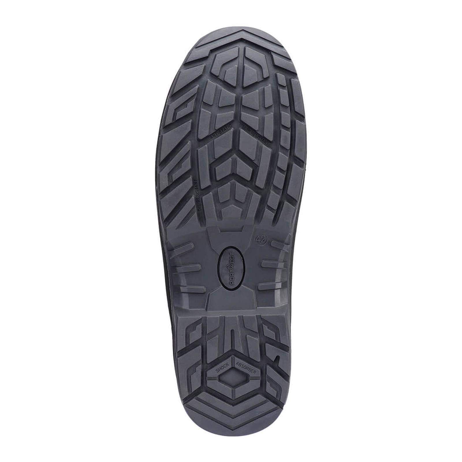 Portwest Composite Lite Voetbescherming Schoen FD25 samengesteld leder halfhoog S7L HRO M CI LG SC AN SR FO zwart(BK)