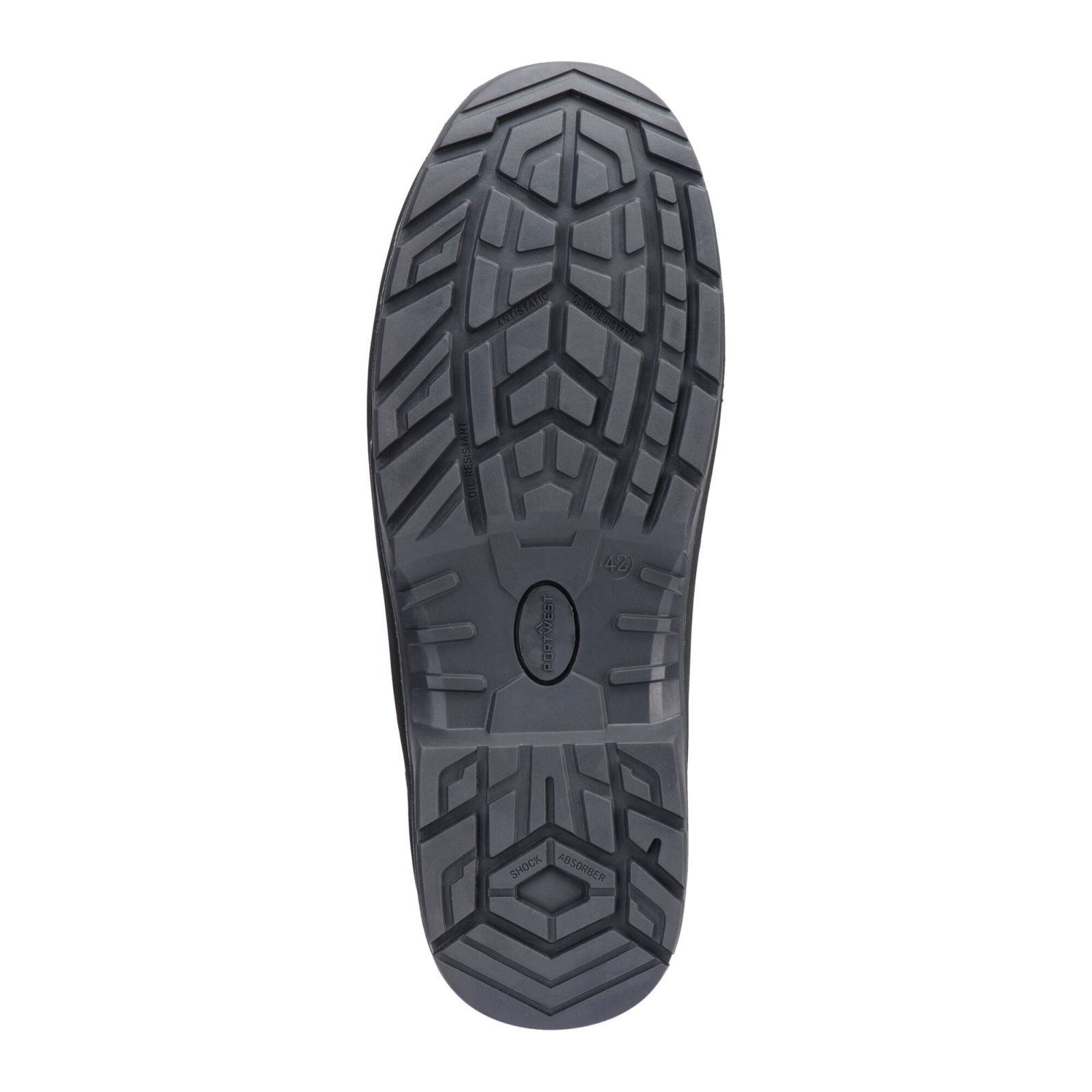 Portwest Composite Lite Voetbescherming Schoen FD25 samengesteld leder halfhoog S7L HRO M CI LG SC AN SR FO zwart(BK)