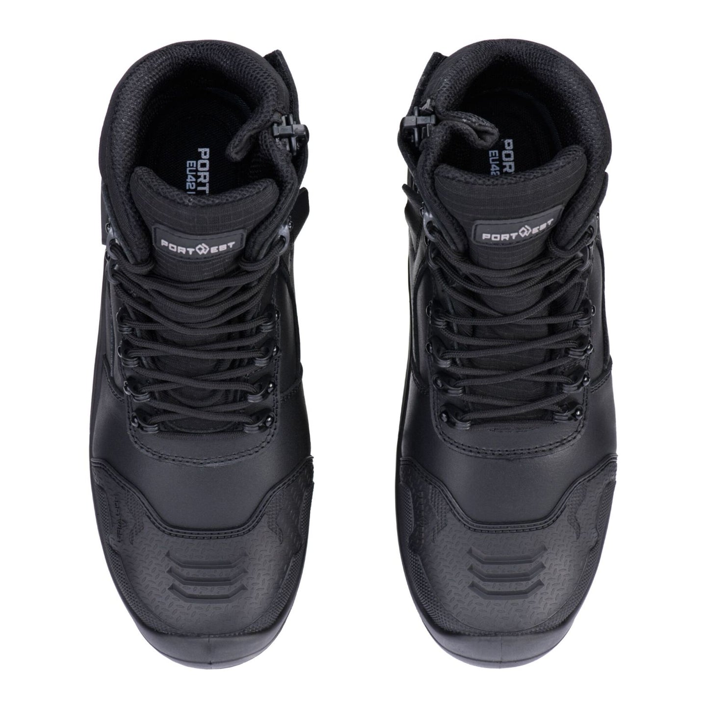 Portwest Composite Lite Voetbescherming Schoen FD25 samengesteld leder halfhoog S7L HRO M CI LG SC AN SR FO zwart(BK)