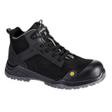 Portwest FX2 Bevel Schoenen FE01 Composite Mid Boot S3S ESD SR FO zwart-grijs(BG)