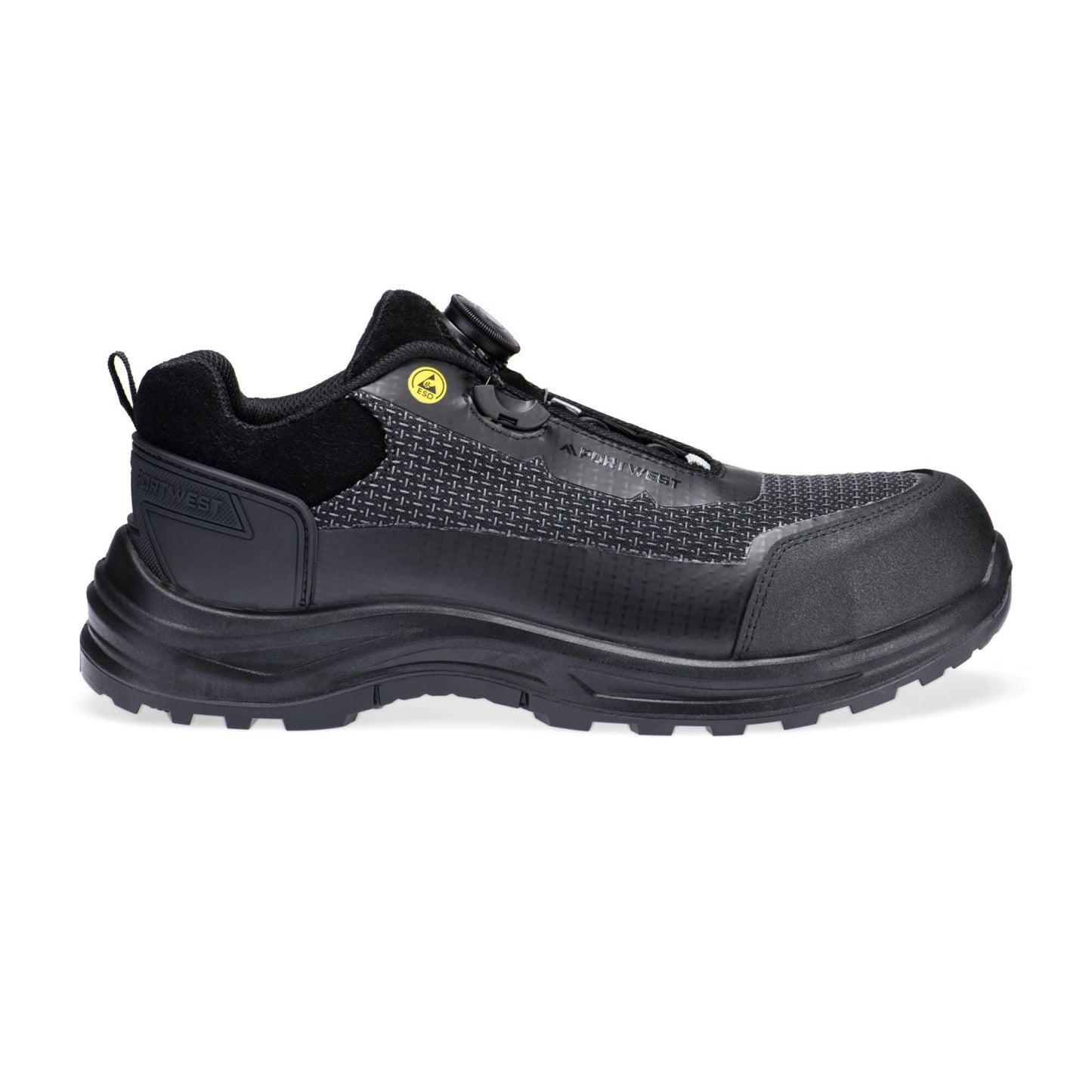 Portwest FX2 Girder Schoenen FE05 Composite Low S3S ESD SR FO zwart-grijs(BG)