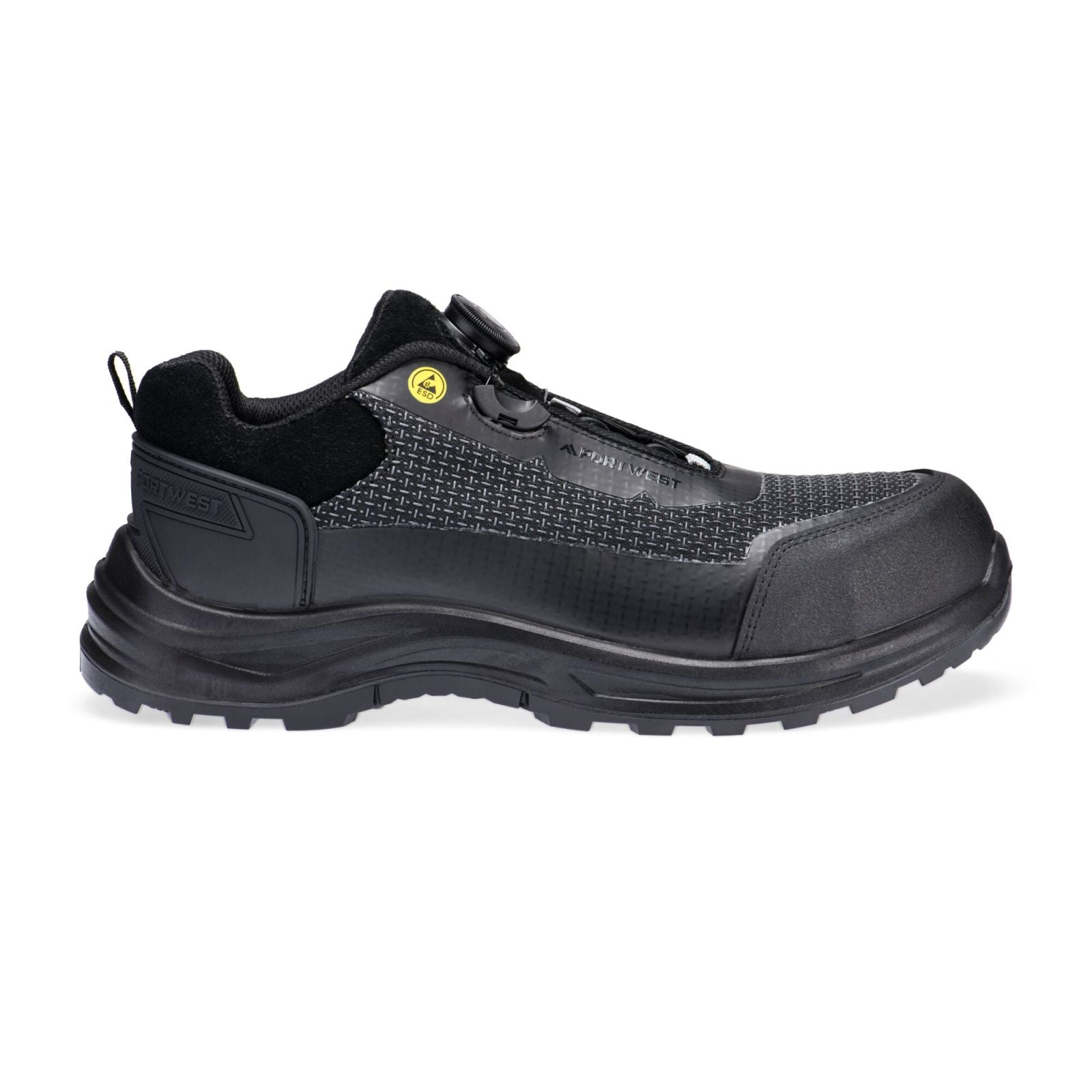 Portwest FX2 Girder Schoenen FE05 Composite Low S3S ESD SR FO zwart-grijs(BG)
