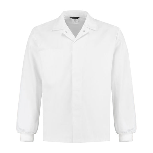 Noname Food Werkjasje FKJM6535 HACCP Kort model- manchetten wit(WIT)