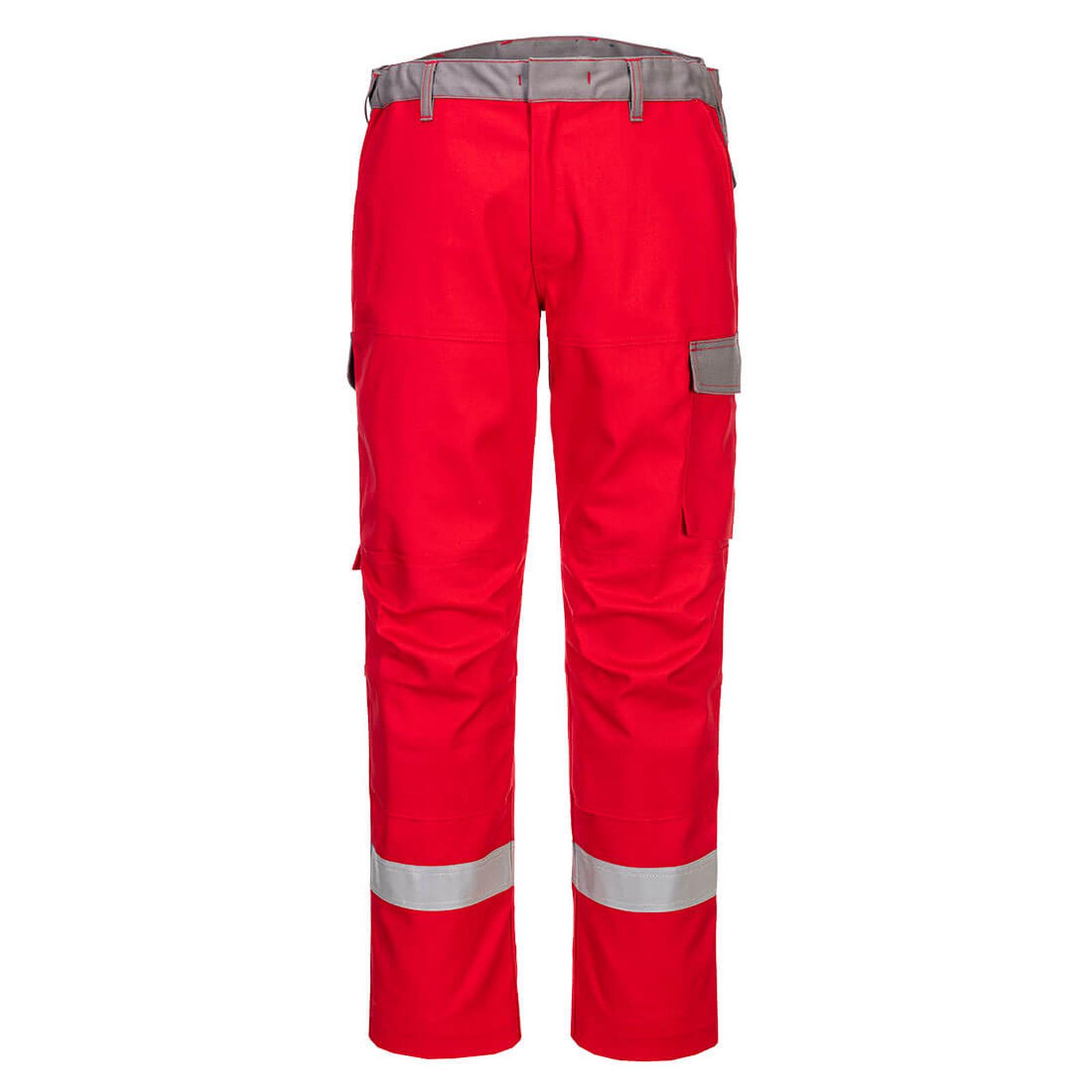 Portwest Bizflame Ultra FR Broek FR06 Two Tone vlamwerend antistatisch rood(RE)