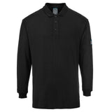 Portwest Modaflame Poloshirts FR10 Vlamvertragend- antistatisch zwart(BK)