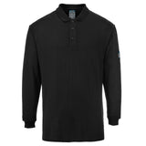 Portwest Modaflame Poloshirts FR10 Vlamvertragend- antistatisch zwart(BK)