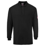 Portwest Modaflame Poloshirts FR10 Vlamvertragend- antistatisch zwart(BK)