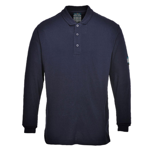 Portwest Modaflame Poloshirts FR10 Vlamvertragend- antistatisch marineblauw(NV)