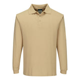Portwest Modaflame Knit Vlamvertragend Poloshirt FR10 lange mouw vlamvertragend antistatisch tanbruin(TA)