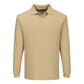 Portwest Modaflame Knit Vlamvertragend Poloshirt FR10 lange mouw vlamvertragend antistatisch tanbruin(TA)