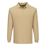 Portwest Modaflame Knit Vlamvertragend Poloshirt FR10 lange mouw vlamvertragend antistatisch tanbruin(TA)