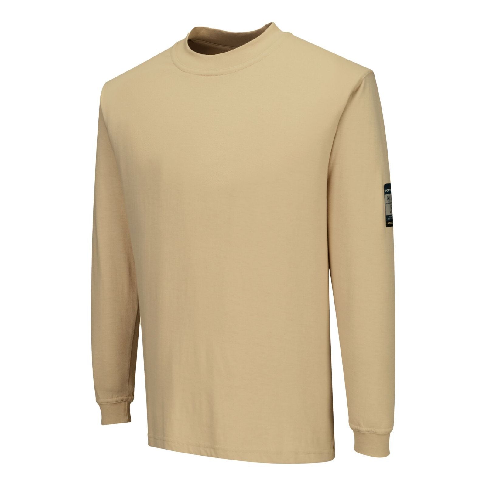 Portwest Modaflame Knit Vlamvertragend T-Shirt FR11 lange mouw vlamvertragend antistatisch tanbruin(TA)