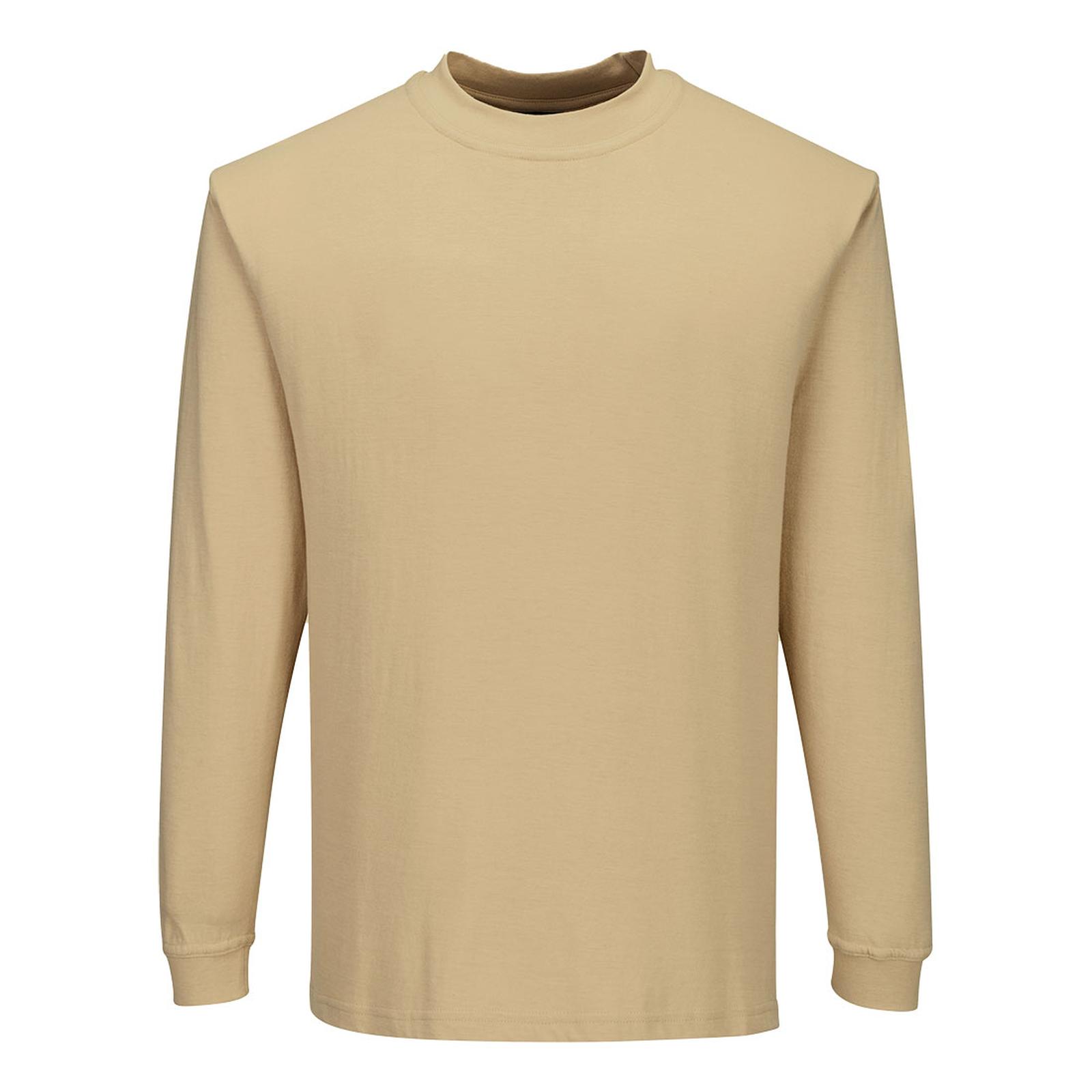 Portwest Modaflame Knit Vlamvertragend T-Shirt FR11 lange mouw vlamvertragend antistatisch tanbruin(TA)