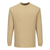 Portwest Modaflame Knit Vlamvertragend T-Shirt FR11 lange mouw vlamvertragend antistatisch tanbruin(TA)