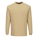 Portwest Modaflame Knit Vlamvertragend T-Shirt FR11 lange mouw vlamvertragend antistatisch tanbruin(TA)