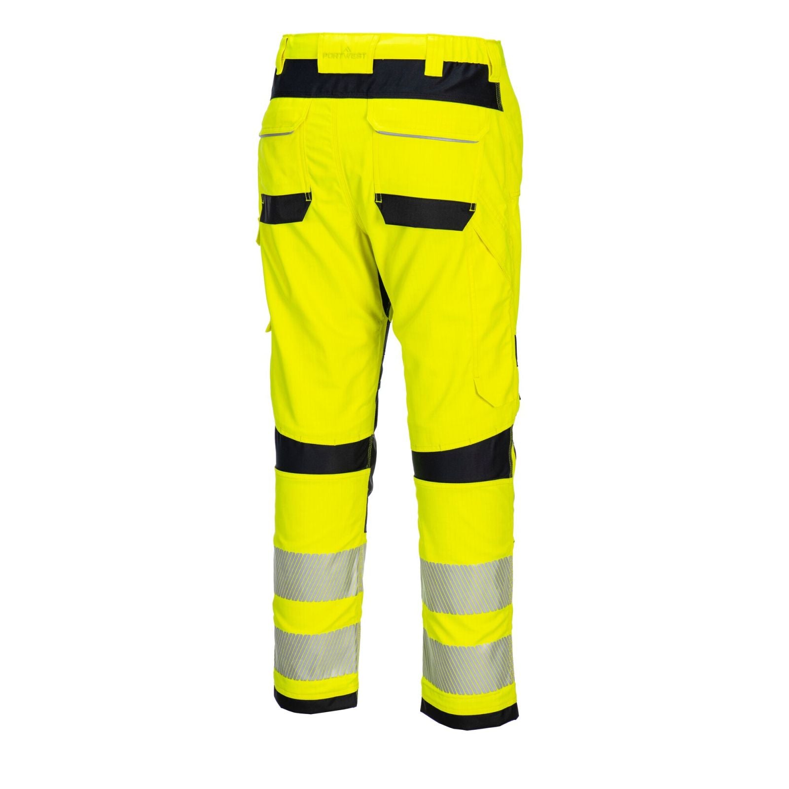 Portwest PW3 FR Broek FR406 Hi-Vis vlamvertragend antistatisch geel-zwart(YB)