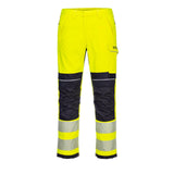Portwest PW3 Vlamvertragend Multi-norm Werkbroek FR406 Modaflame Hi-Vis geel-marineblauw(YN)