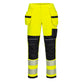 Portwest PW3 Vlamvertragend Multi-norm Broek FR407 Modaflame Hi-Vis holsterzakken geel-marineblauw(YN)