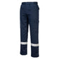Portwest Bizflame Plus FR Broek FR412 vlamvertragend antistatisch reflectie marineblauw(NA)