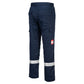 Portwest Bizflame Plus FR Broek FR412 vlamvertragend antistatisch reflectie marineblauw(NA)