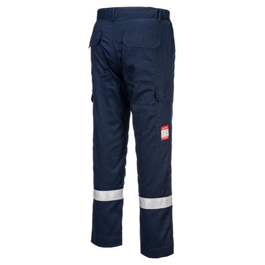 Portwest Bizflame Plus FR Broek FR412 vlamvertragend antistatisch reflectie marineblauw(NA)