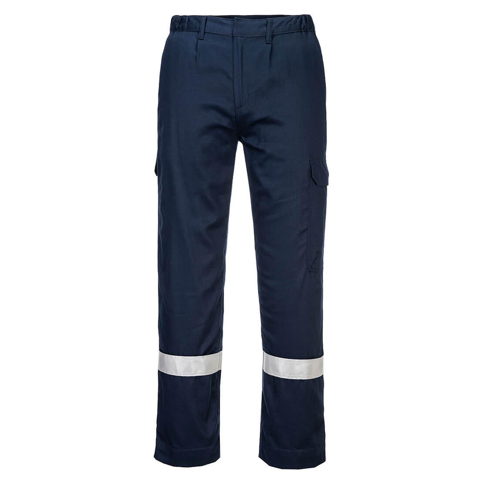 Portwest Bizflame Plus FR Broek FR412 vlamvertragend antistatisch reflectie marineblauw(NA)