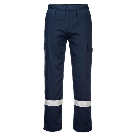 Portwest Bizflame Plus FR Broek FR412 vlamvertragend antistatisch reflectie marineblauw(NA)