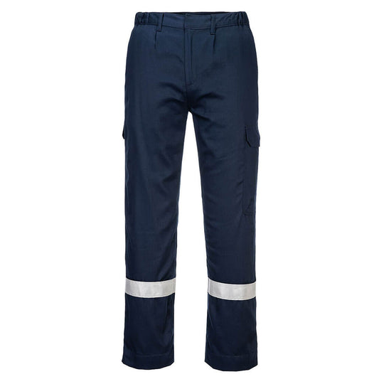 Portwest Bizflame Plus FR Broek FR412 vlamvertragend antistatisch reflectie marineblauw(NA)