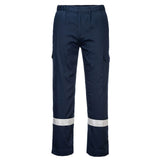Portwest Bizflame Plus FR Broek FR412 vlamvertragend antistatisch reflectie marineblauw(NA)