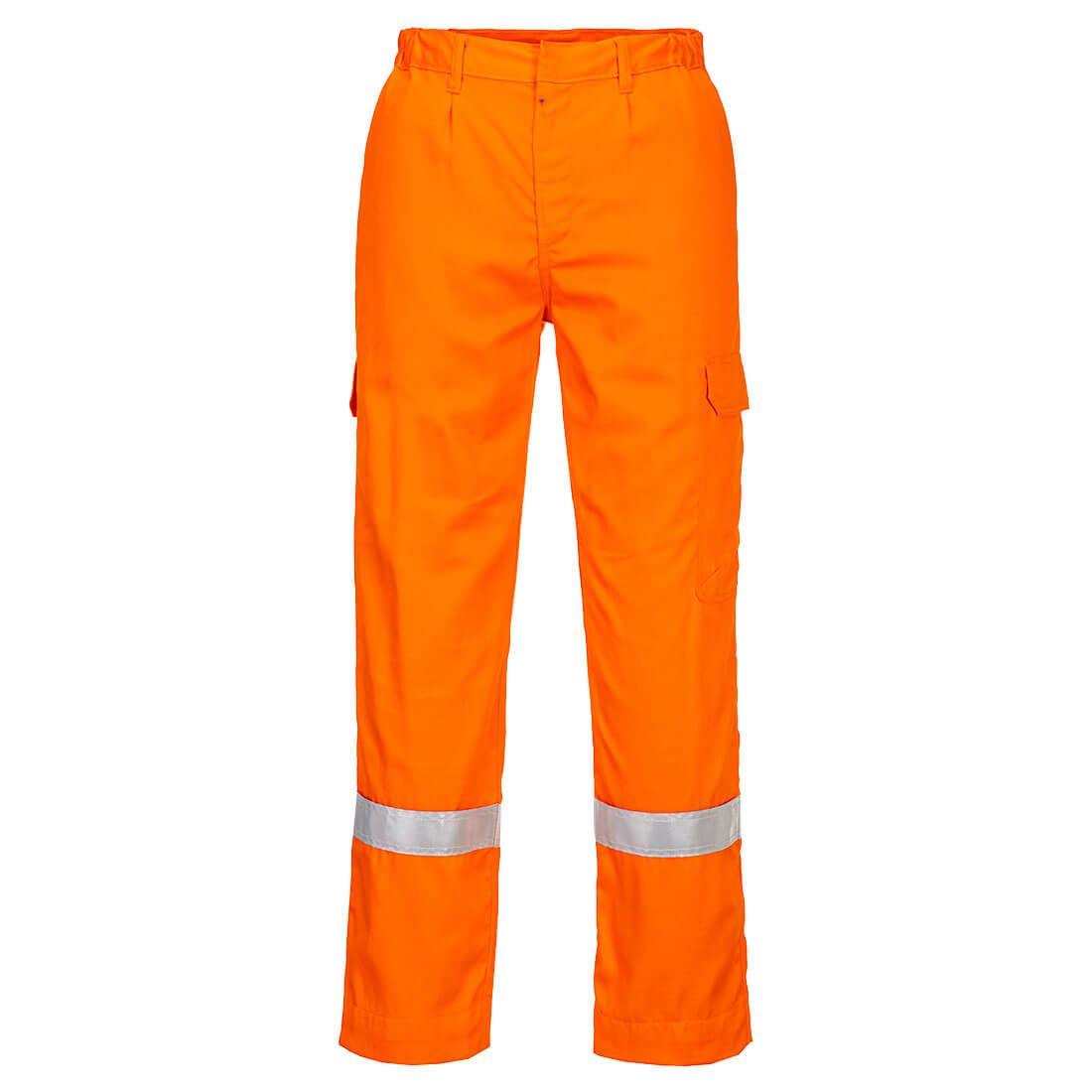 Portwest Bizflame Plus FR Broek FR412 vlamvertragend antistatisch reflectie oranje(OR)