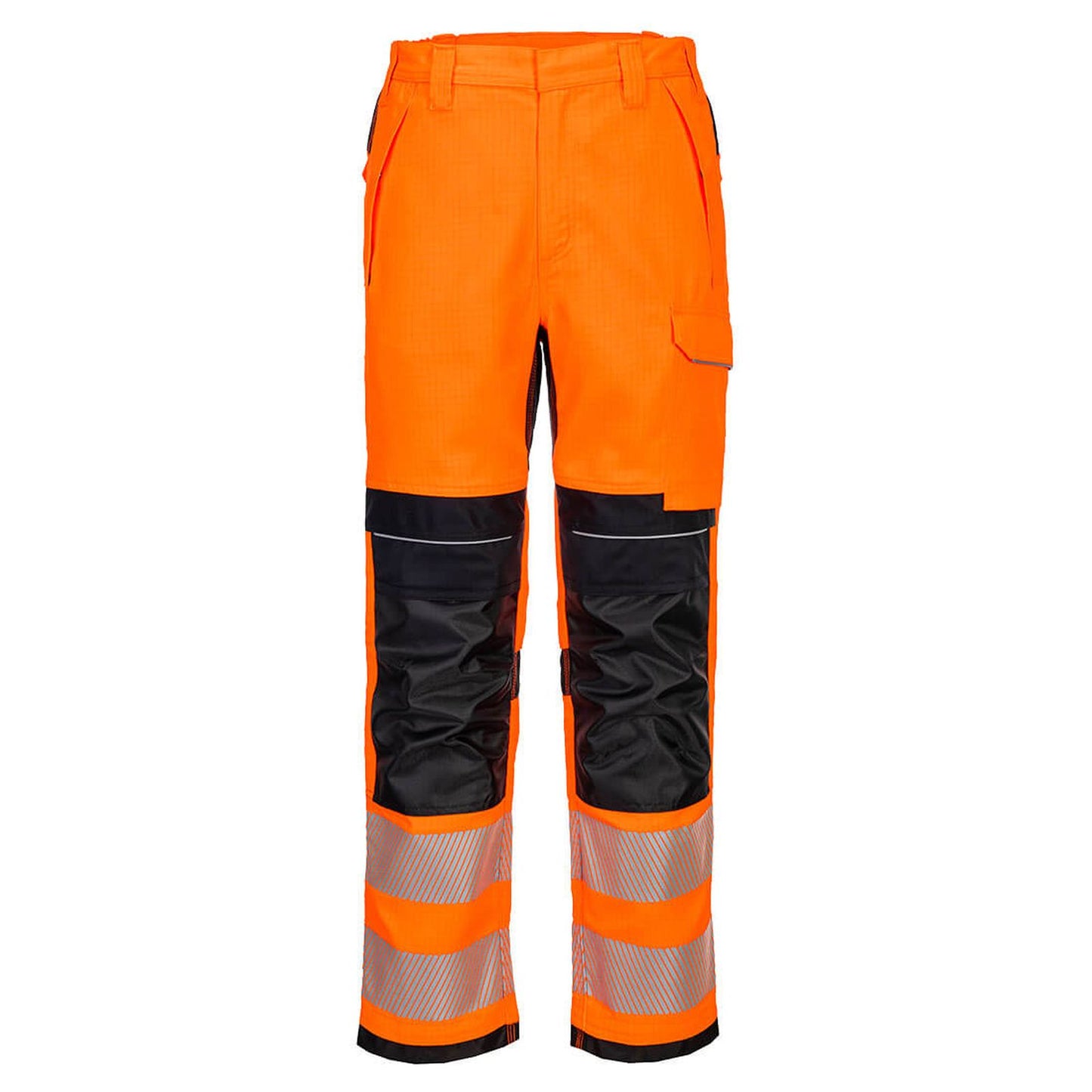 Portwest PW3 FR Werkbroek FR414 vlamwerend antistatisch HiVis HVO oranje-zwart(OB)