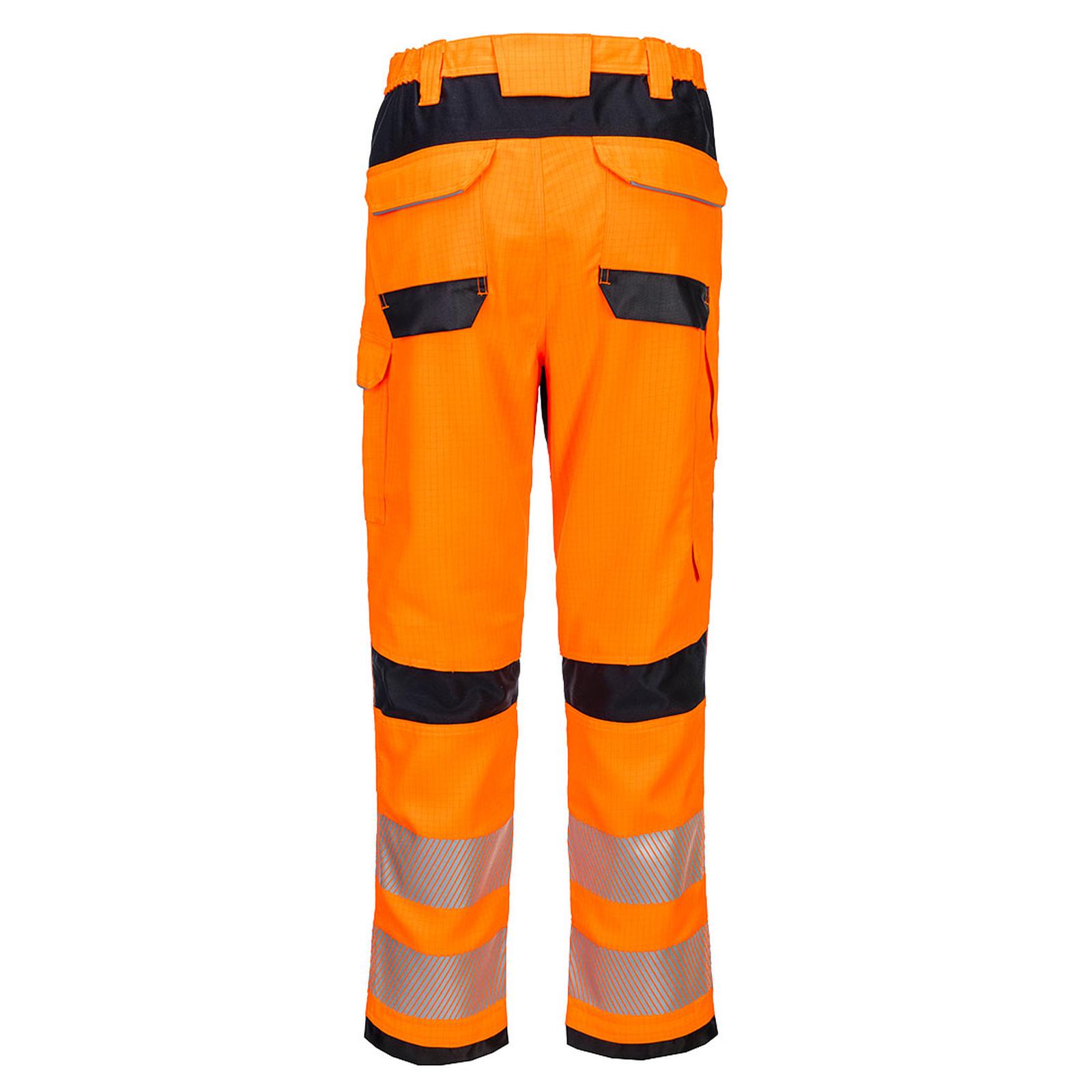 Portwest PW3 Vlamvertragend Multi-norm Werkbroek FR414 Vlamvertragende Modaflame Hi-Vis oranje-marineblauw(ON)