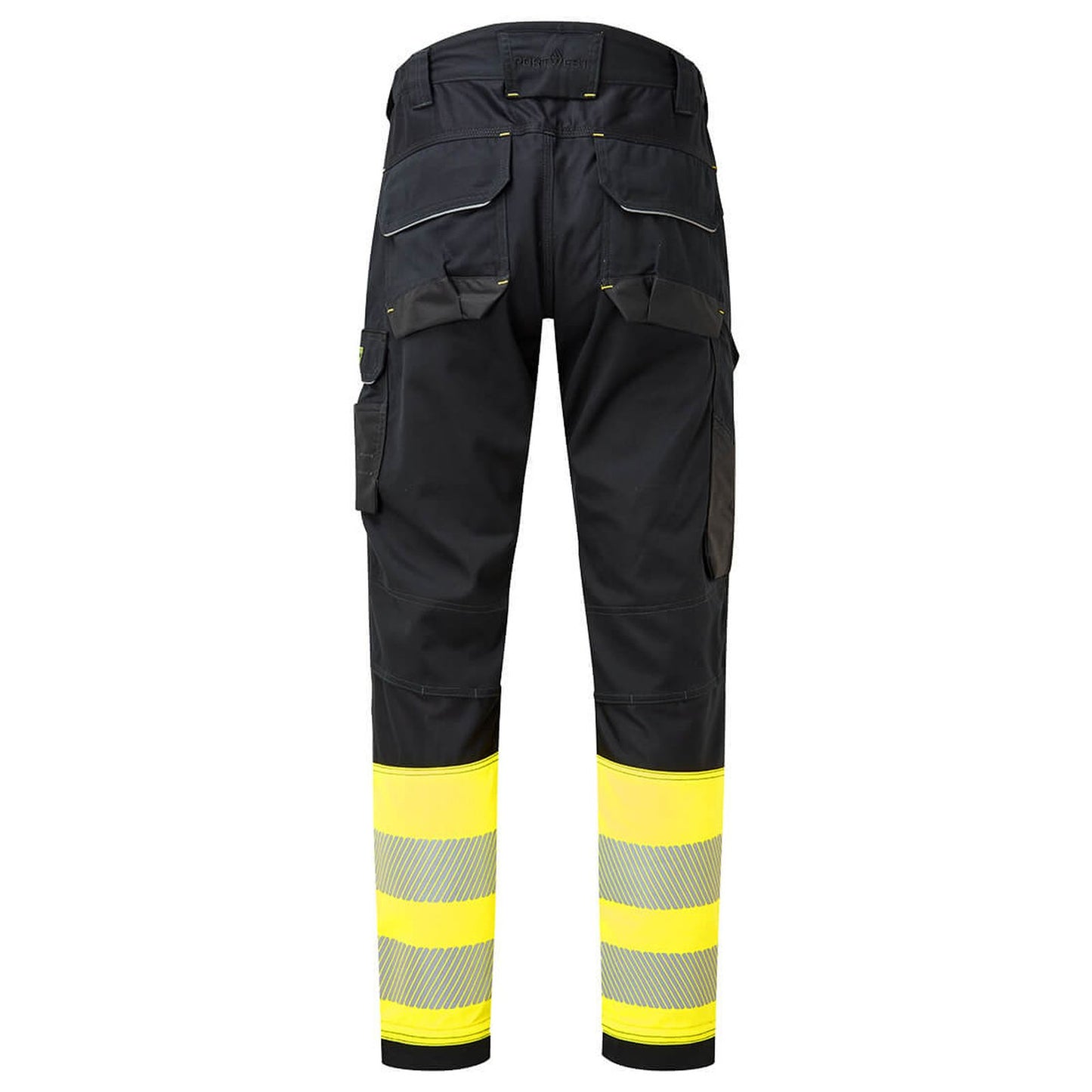 Portwest PW3 FR Broek FR416 vlamwerend antistatisch Hi-Vis klasse 1 holsterzakken. geel-zwart(YB)