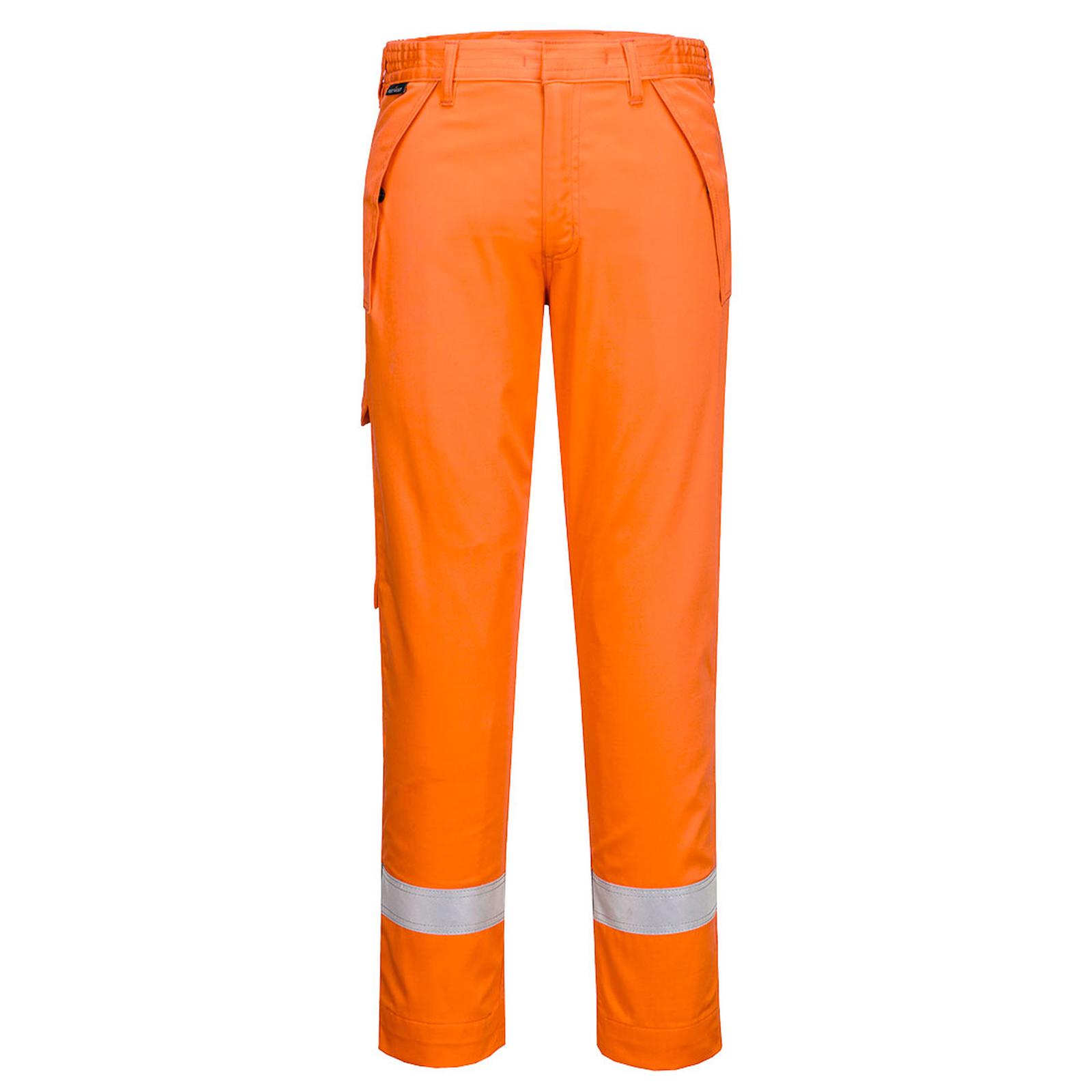 Portwest Bizflame Work Vlamvertragend Multi-norm Broek FR417 FR chemisch bestendig oranje(OR)