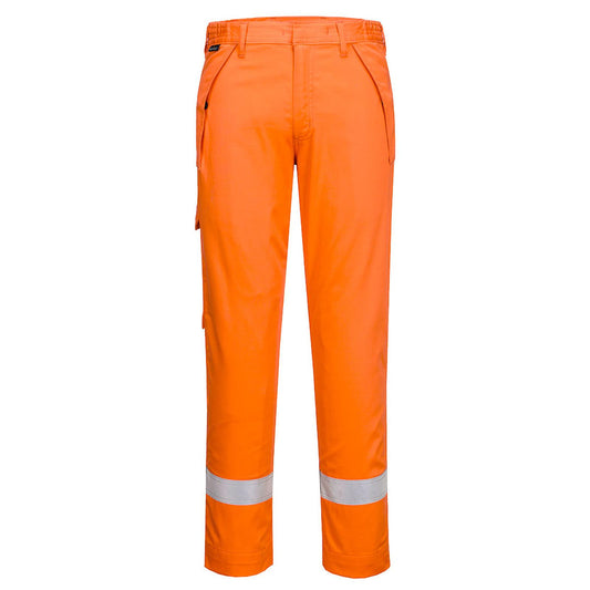 Portwest Bizflame Work Vlamvertragend Multi-norm Broek FR417 FR chemisch bestendig oranje(OR)