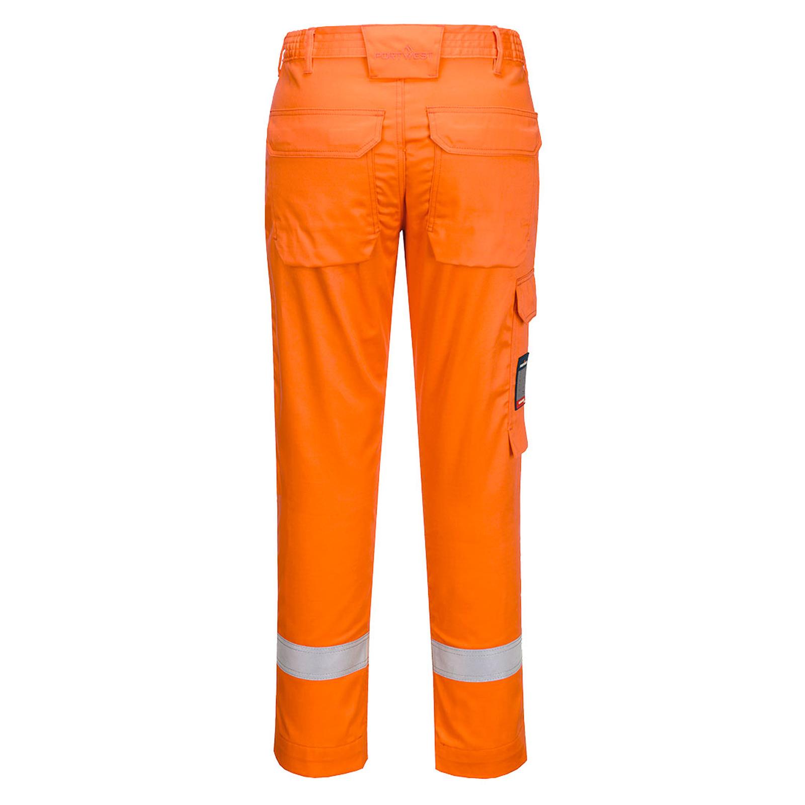 Portwest Bizflame Work Vlamvertragend Multi-norm Broek FR417 FR chemisch bestendig oranje(OR)