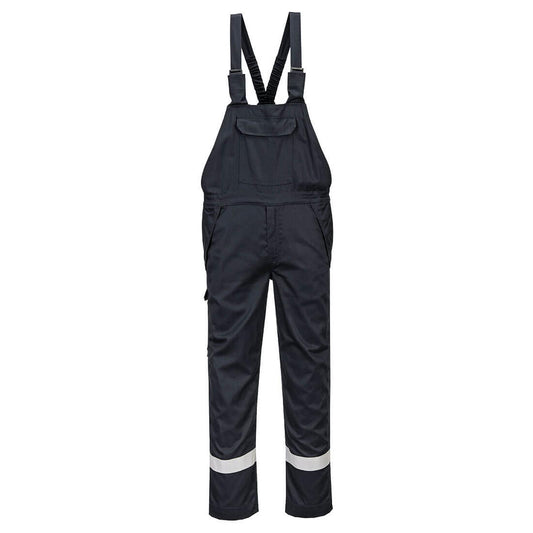 Portwest Bizflame Work Vlamvertragend Multi-norm Amerikaanse Overall FR418 FR chemisch bestendig zwart(BK)