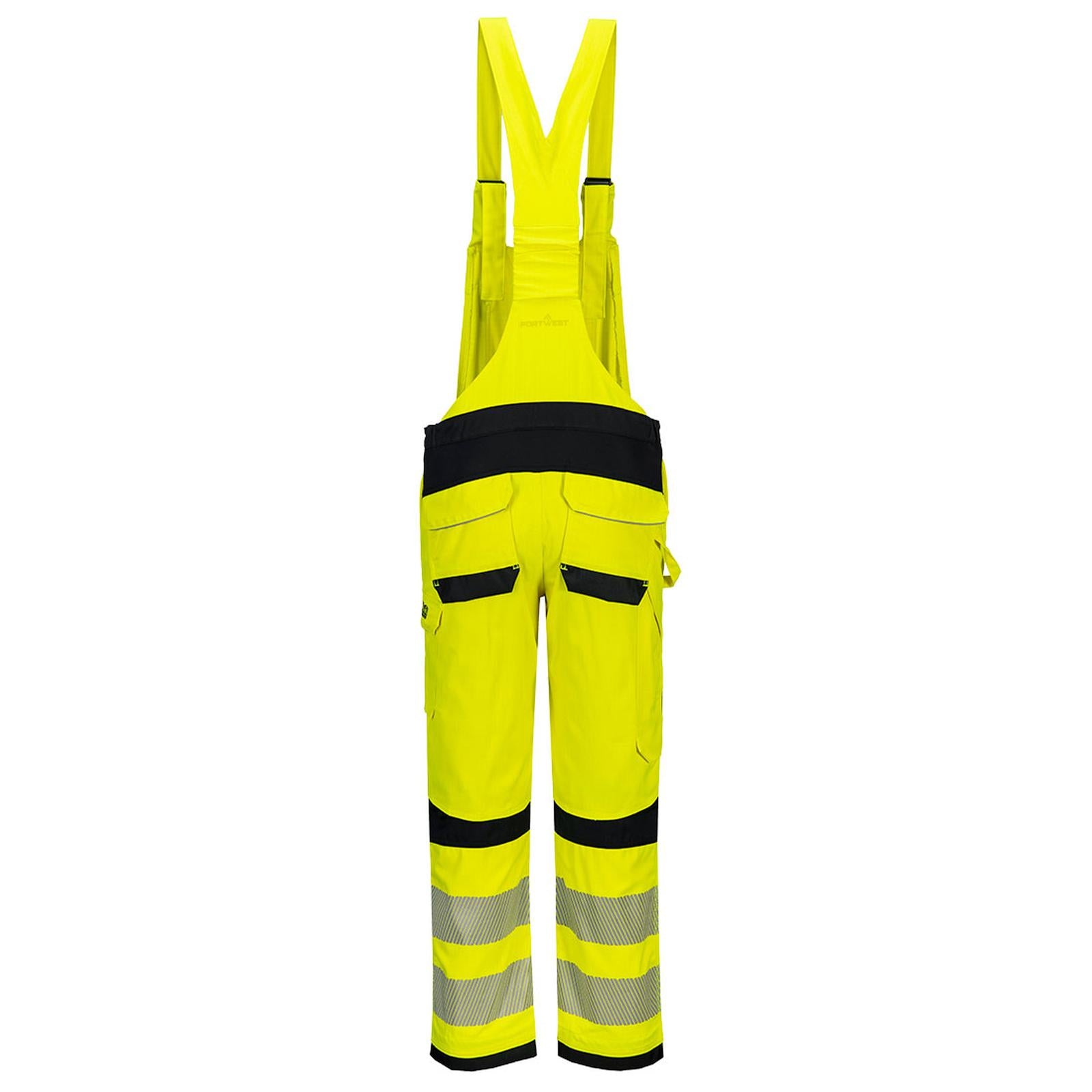 Portwest PW3 Vlamvertragend Multi-norm Amerikaanse Overall FR420 FR Modaflame Hi Vis geel-marineblauw(YN)